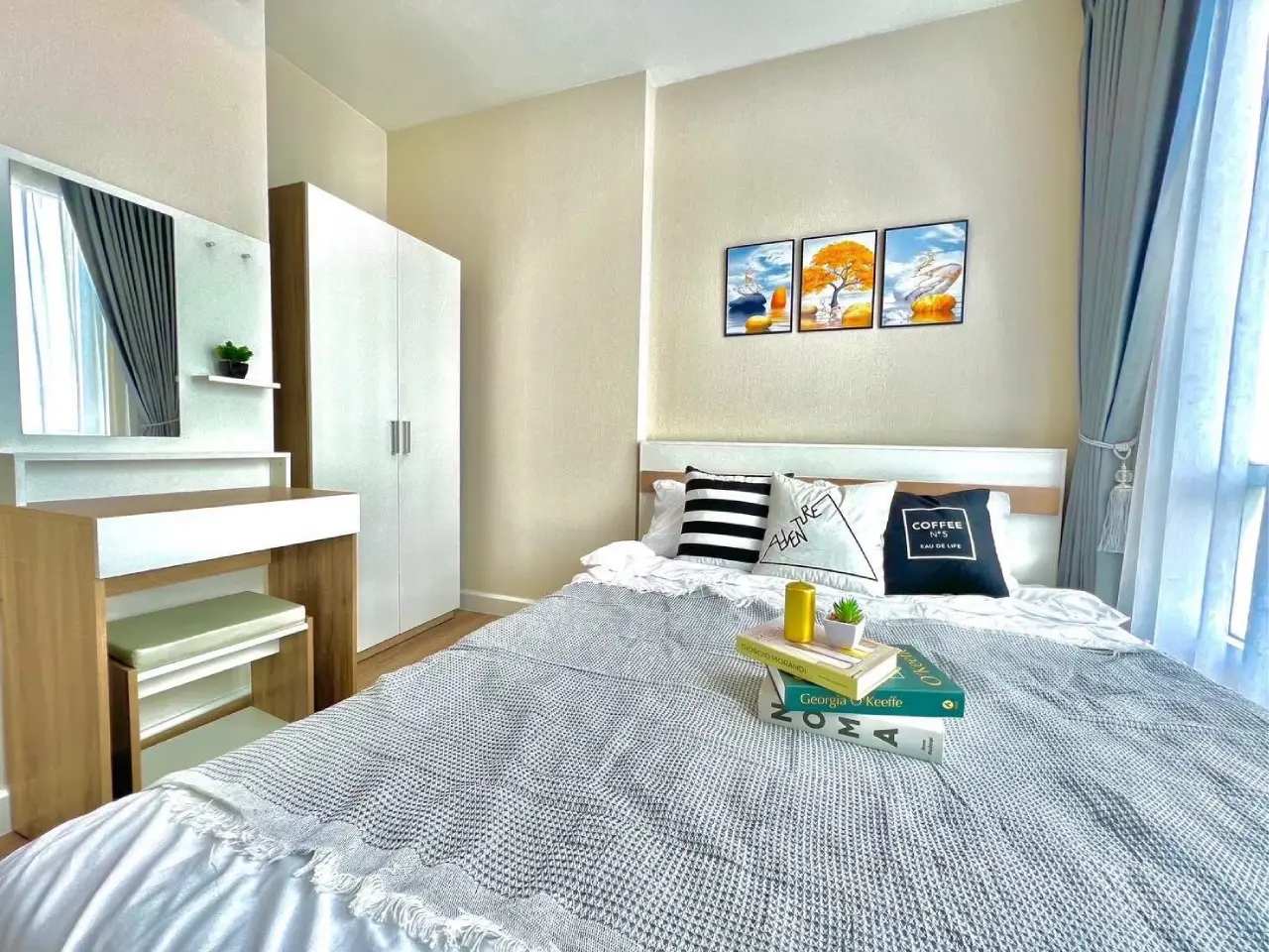 ปล่อยเช่า The Sky Sukhumvit103 ตึกC ชั้น9 ขนาด35 ตร.ม. - ห้องนอน
