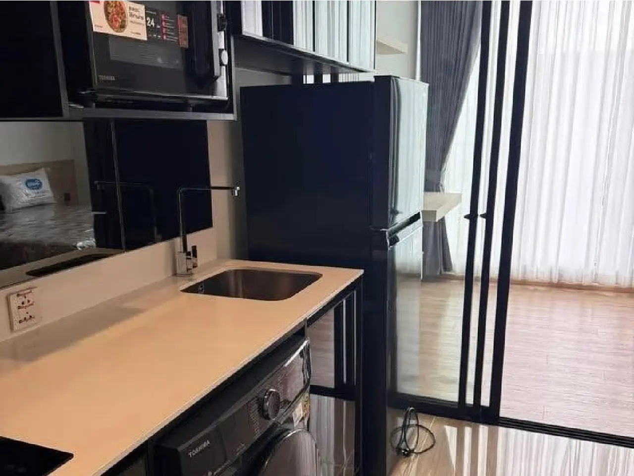 ปล่อยเช่า Noble Around Ari ชั้น36 ขนาด26.54 ตร.ม. ห้องใหญ่เฟอร์ครบ - ห้องครัว