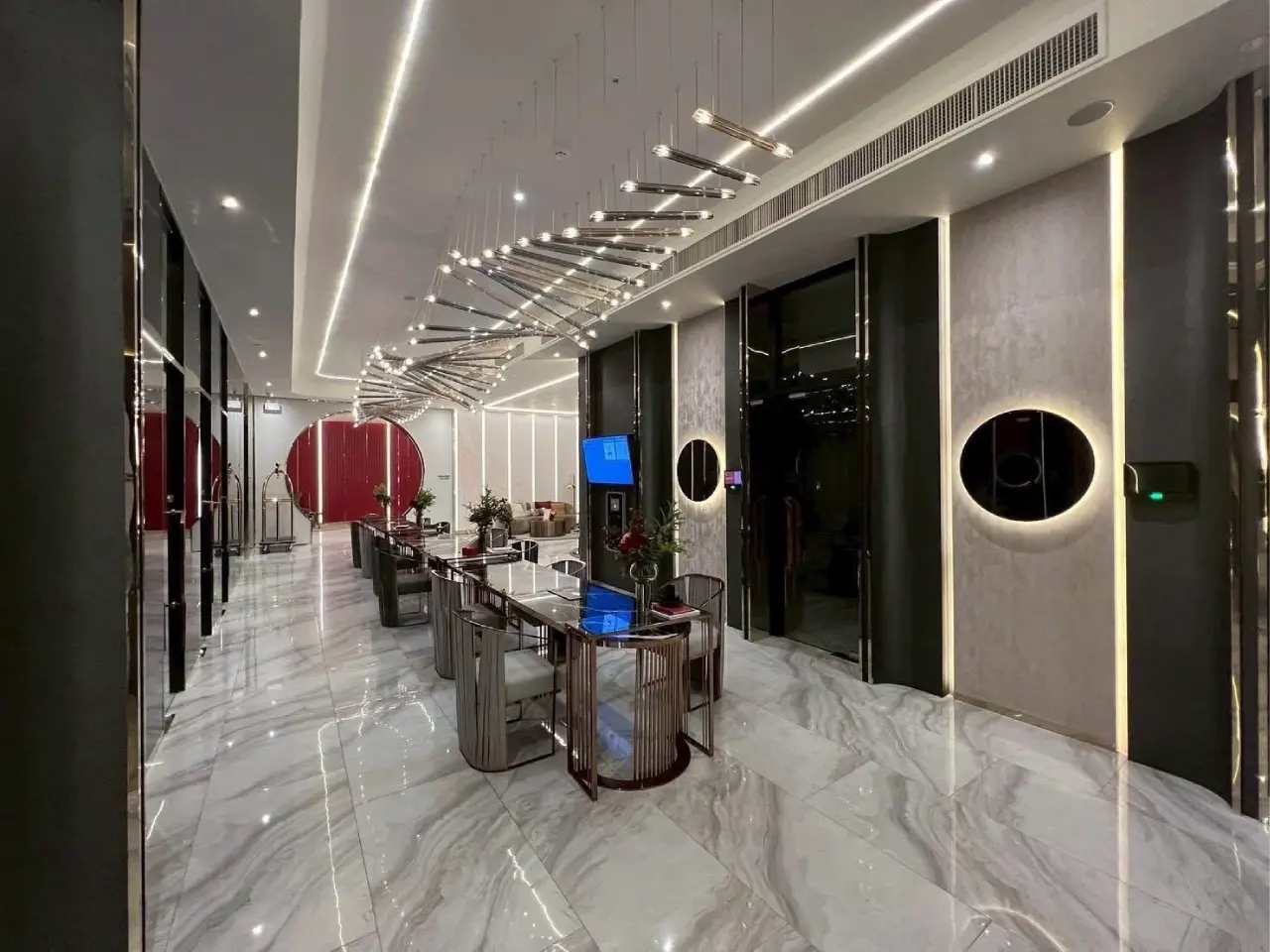 ปล่อยเช่า Soho bangkok รัชดาห้วยขวาง ชั้น20 ขนาด36 ตร.ม. คอนโด2ชั้น - ล็อบบี้