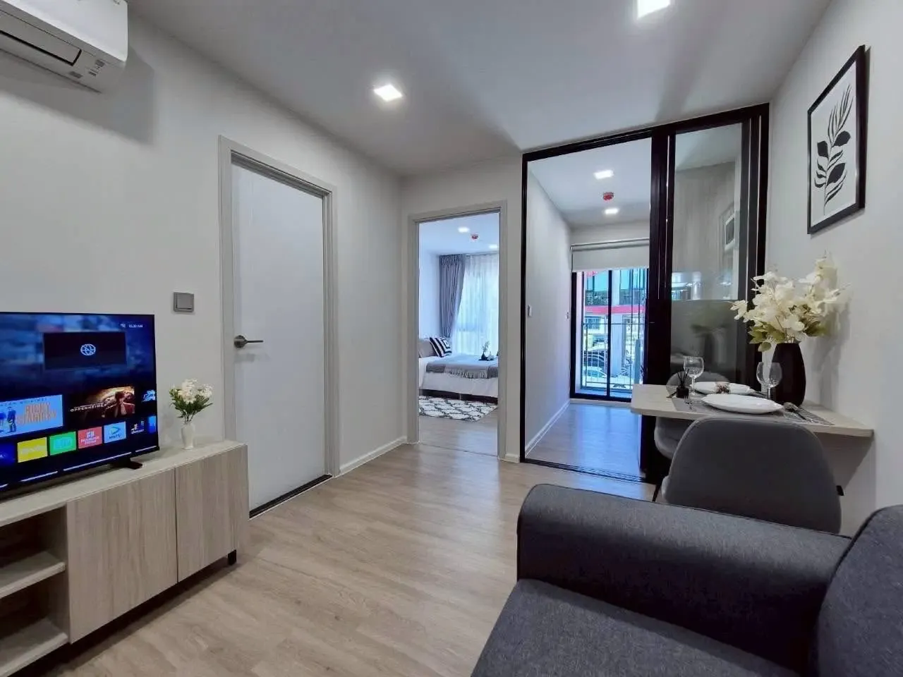 เช่าคอนโด ห้องรับแขก @มีนบุรี กรุงเทพ